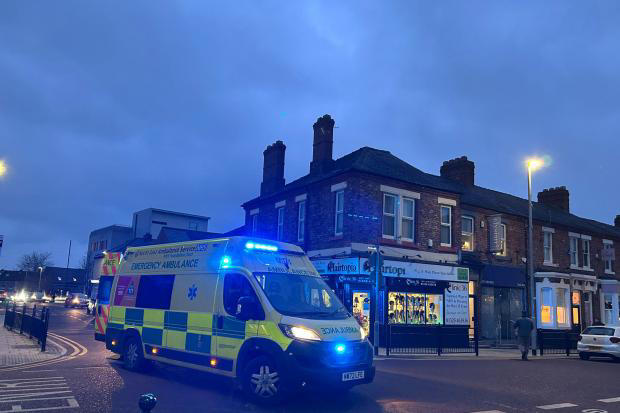 Man in 70's taken to hospital after being hit by a car in Darlington