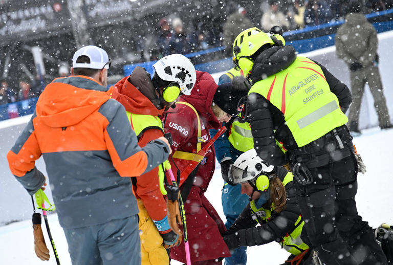 Lindsey Vonn se accidenta y se lesiona en la última carrera antes de los Juegos Olímpicos de Invierno