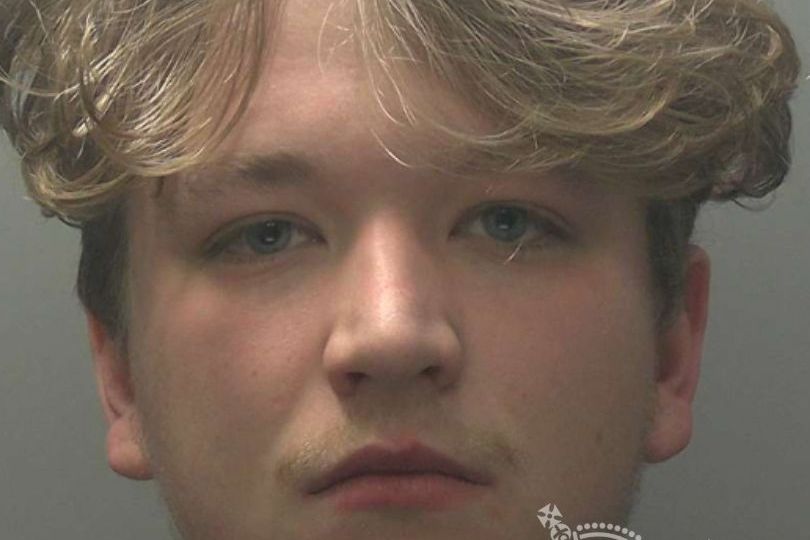 He desperately tried to hide evidence of his crime in guttering before