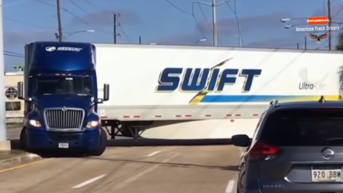 Swift driver can’t make the dock and traffic starts losing it