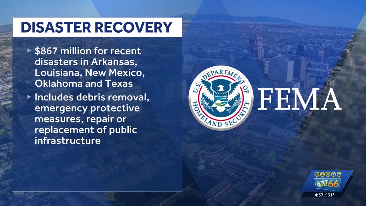 FEMA awards $867 for disasters in five states including New Mexico