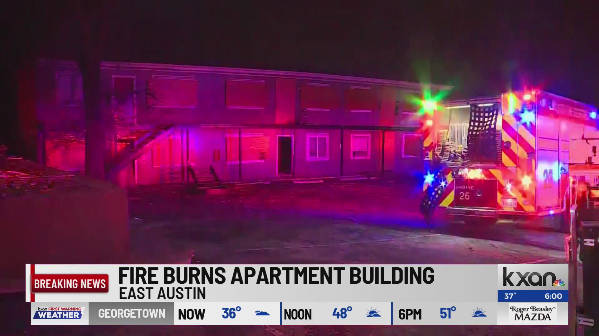 AFD battles fire at abandoned east Austin apartment 'known' to firefighters
