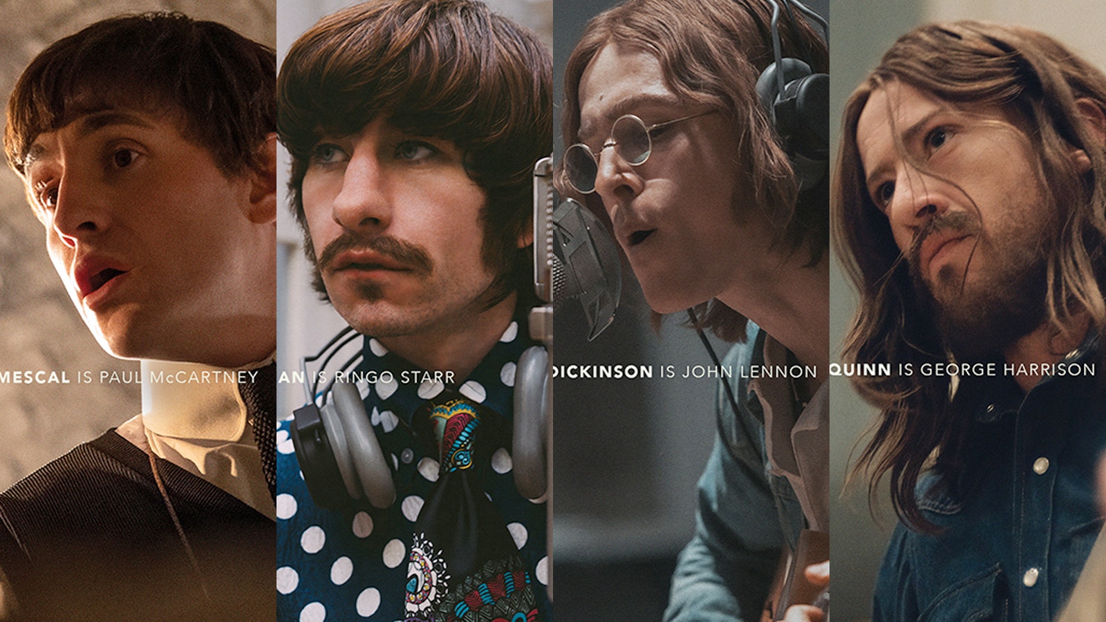 The Beatles biopics unveil first images of cast as John, Paul, George ...