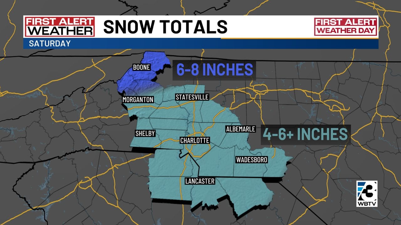 Here’s an updated look at how much snow could accumulate across the ...