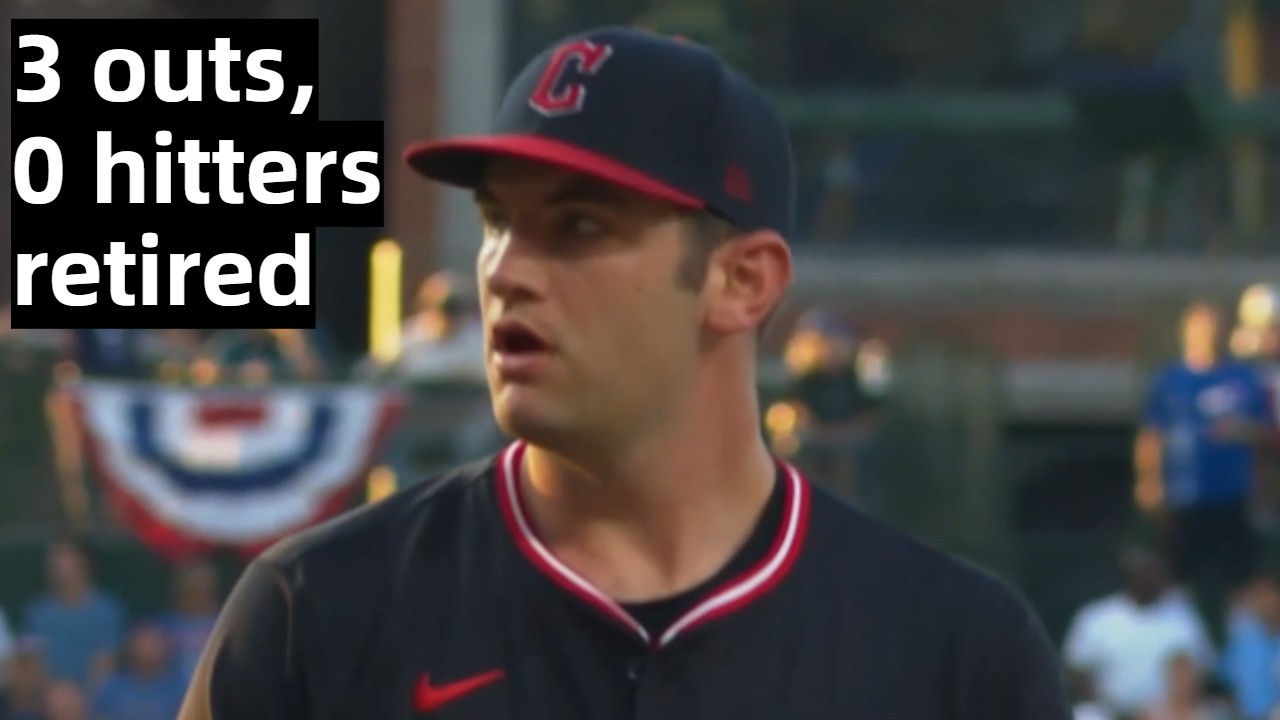 We just saw a pitcher throw a full inning without getting a single hitter out<br><br>