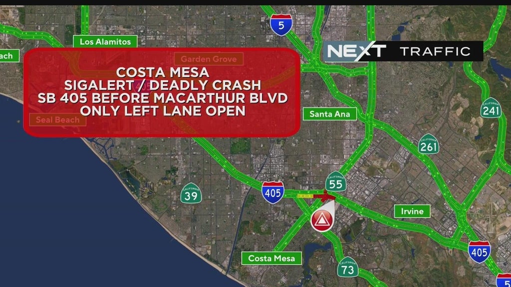 Several lanes of southbound 405 Freeway in Orange County closed after ...