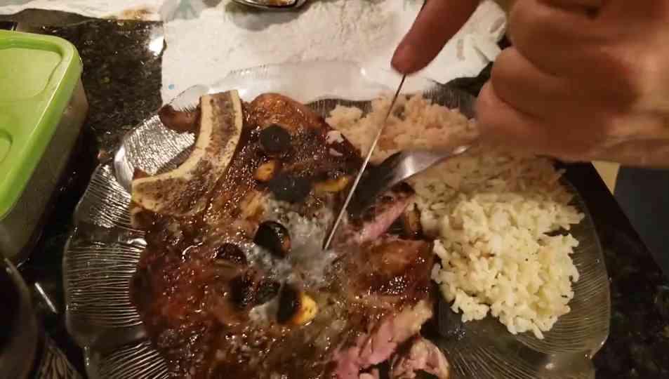 Cast iron rib-eye steak (Jack Daniels style)