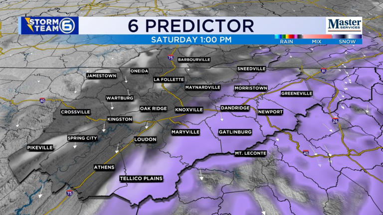 Weekend snow possible for parts of East Tennessee: Here’s how much