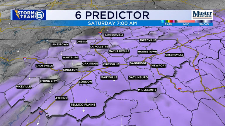 Weekend snow possible for parts of East Tennessee: Here’s how much