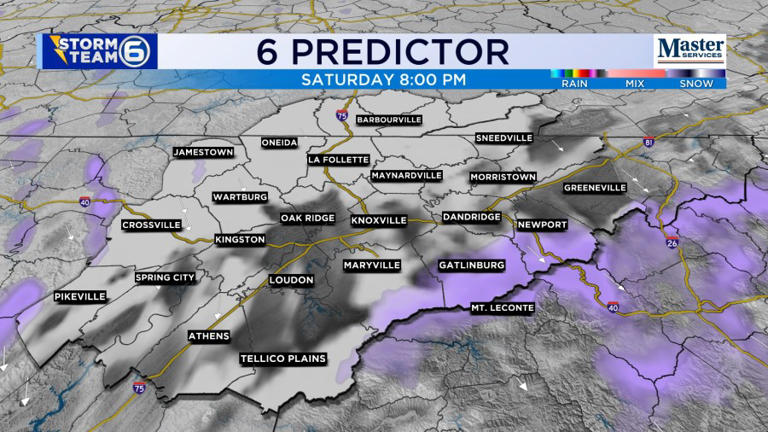Weekend snow possible for parts of East Tennessee: Here’s how much
