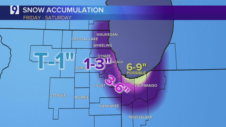 Winter storm warning in place Friday with lake effect snow accumulating