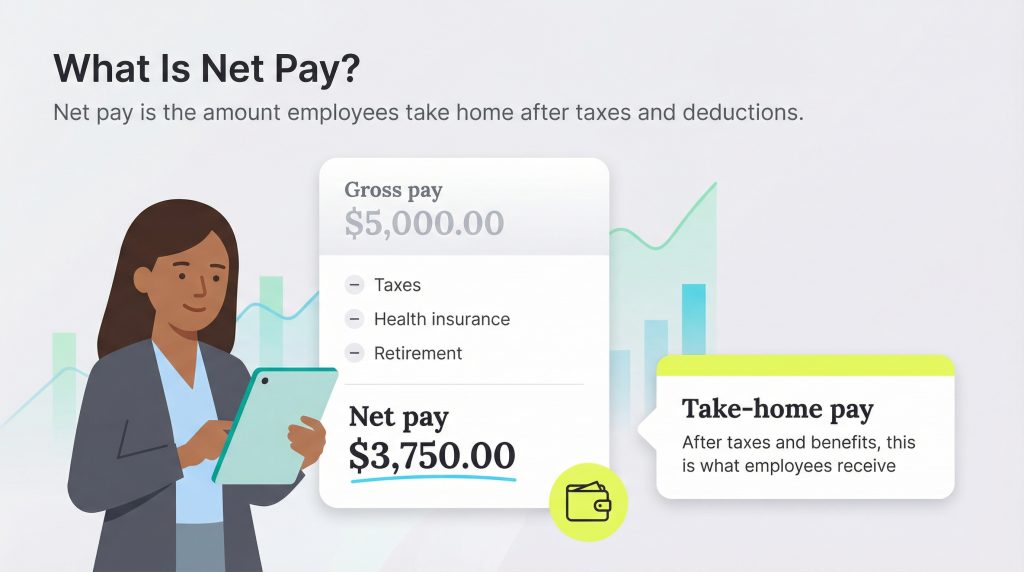 How to calculate gross and net pay