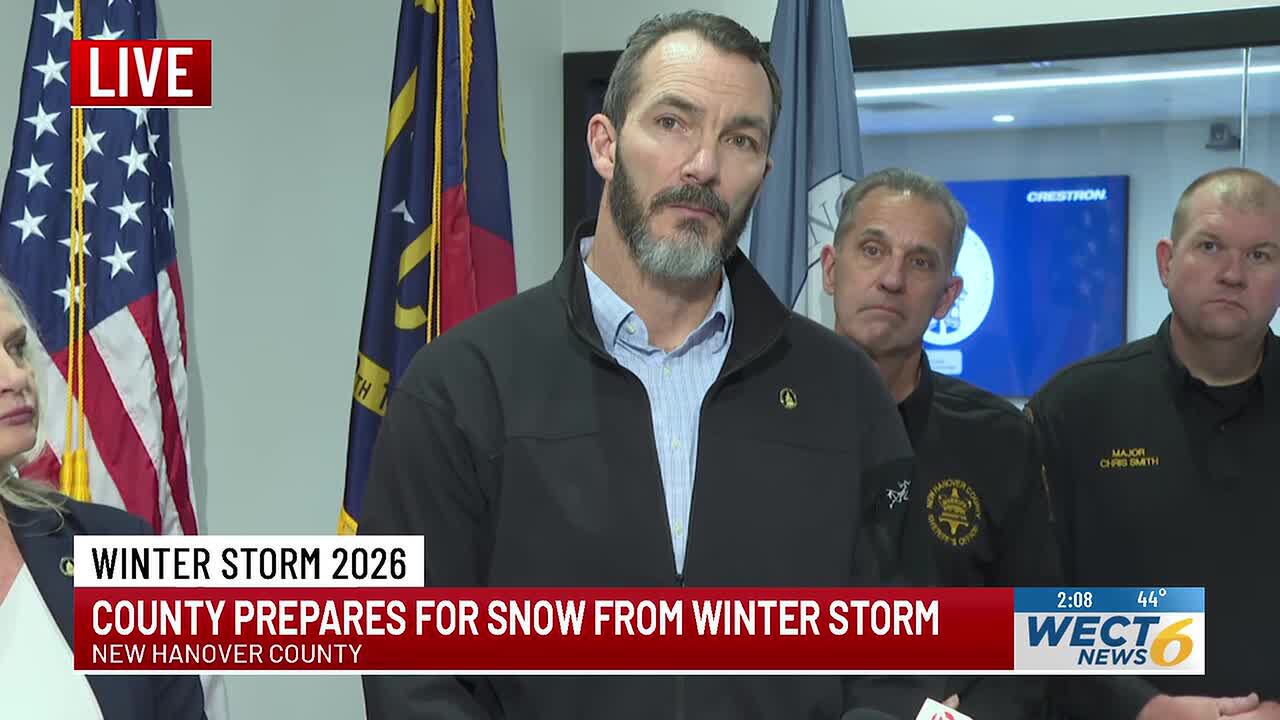 New Hanover County emergency director holds briefing on incoming winter ...