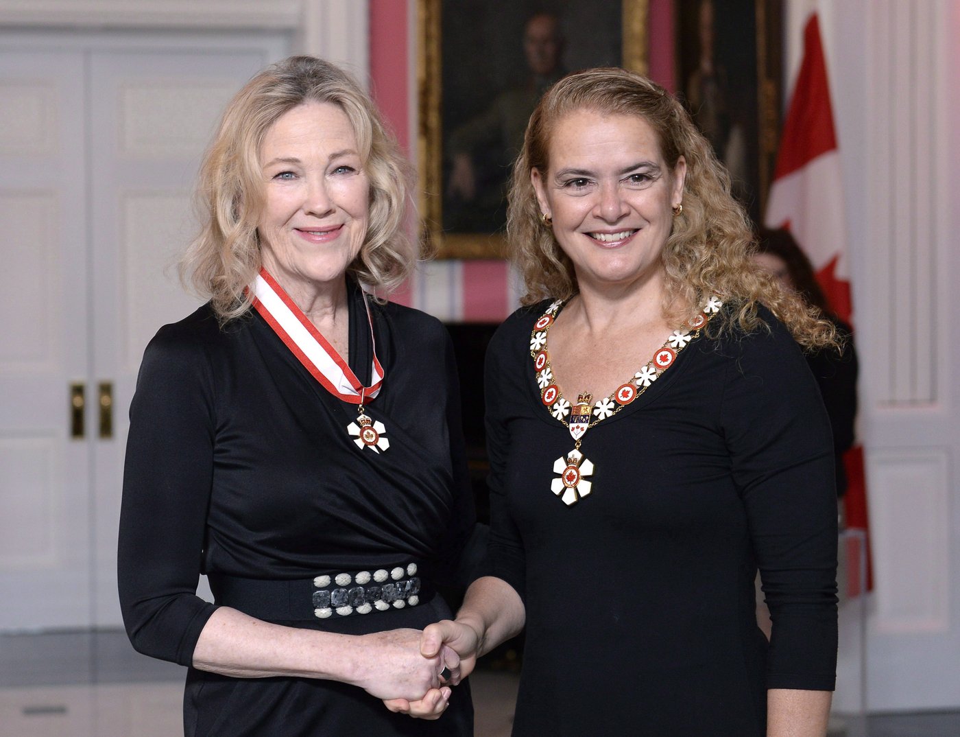 Catherine O'Hara portrait at Order of Canada ceremony