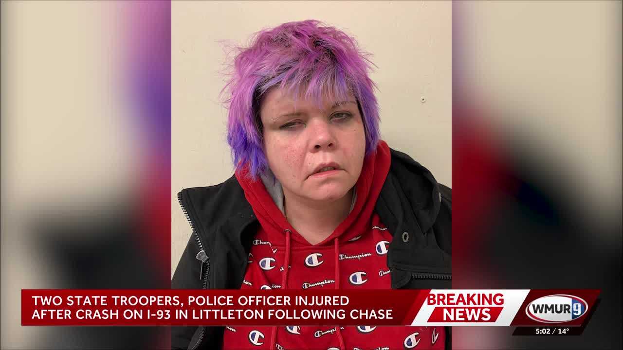 Woman arrested after NH state troopers, Littleton officer injured in ...
