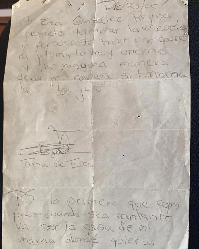 La tierna carta en la que Eiza González le hizo una promesa a su mamá,