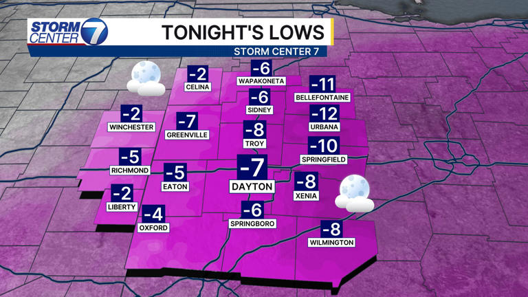 Extreme cold warning tonight for much of the region