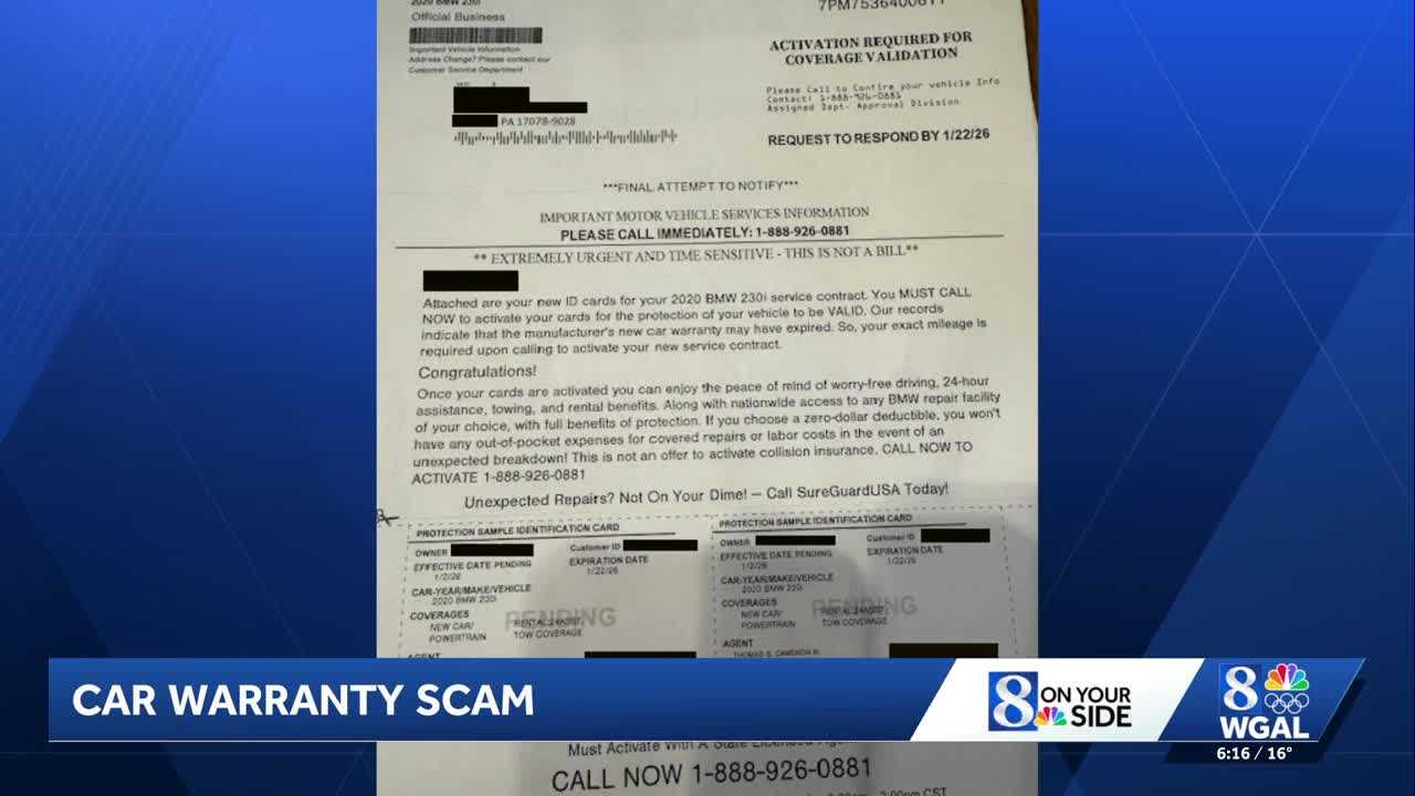 Consumers being targeted by scammers sending fake letters about car ...