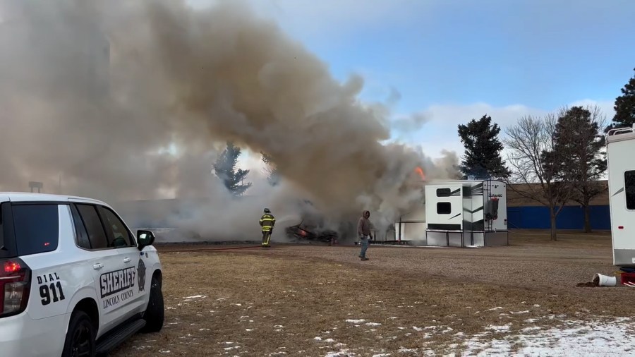 No one injured in camper fire near Canton