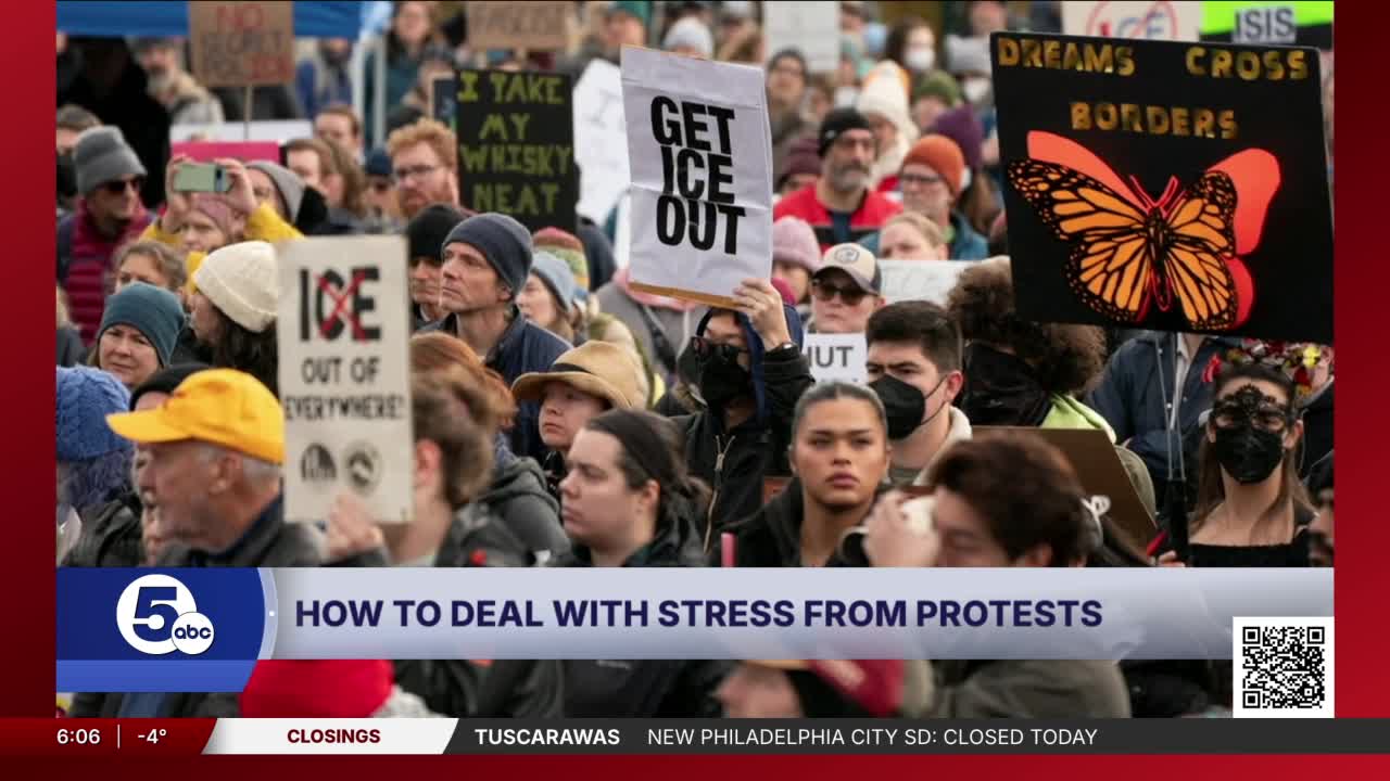 How to deal with stress from protests