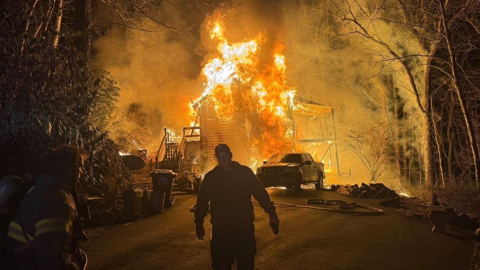 Fairview home, vehicle lost to fire after firefighters battle blaze ...