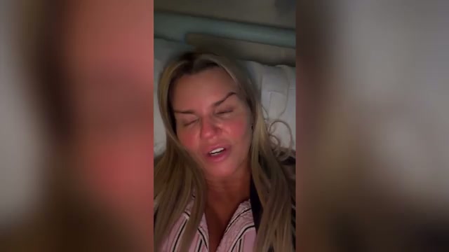 Kerry Katona treated in hospital corridor as she issues tearful update