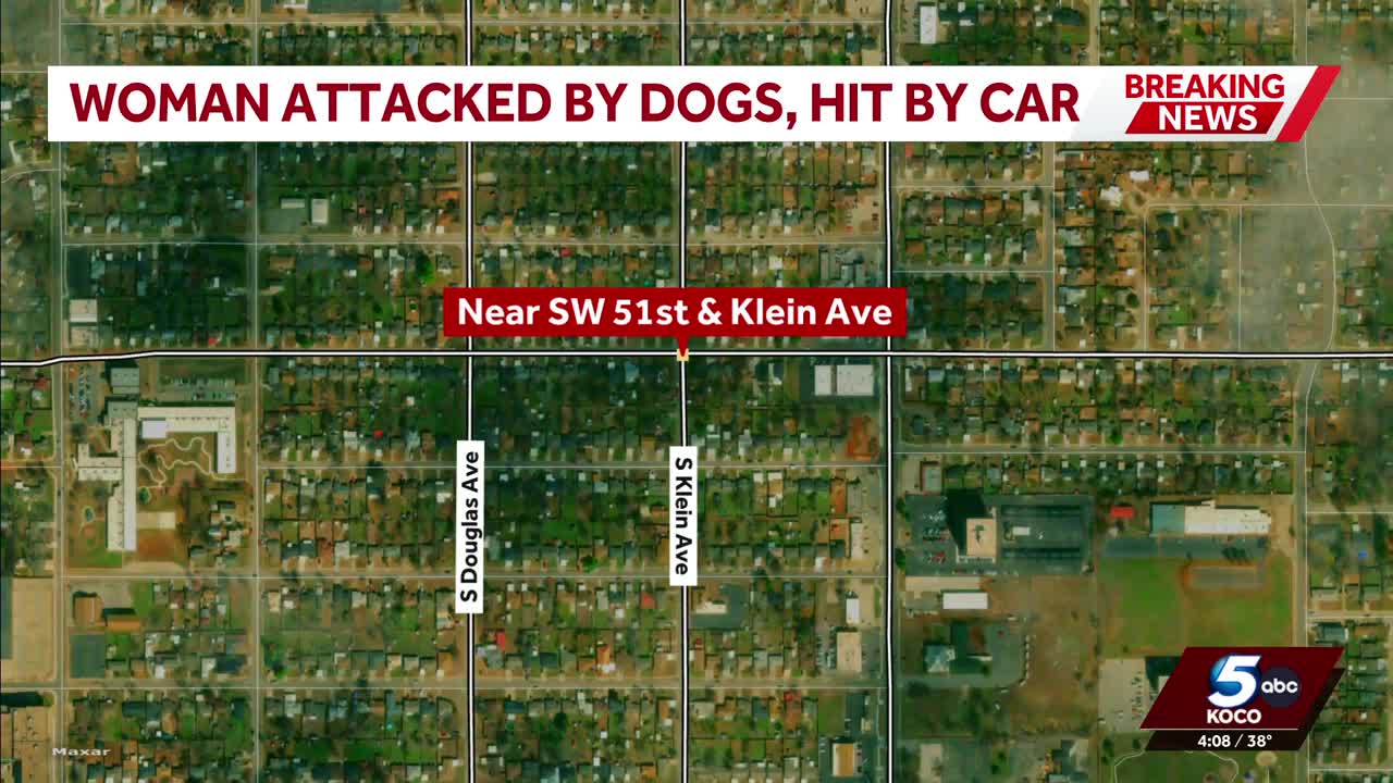 OCPD: Woman attacked by dogs then hit by car in southwest Oklahoma City