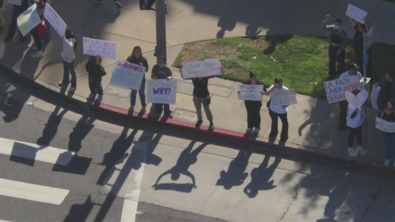 Several arrests made amid anti-ICE protests in downtown LA