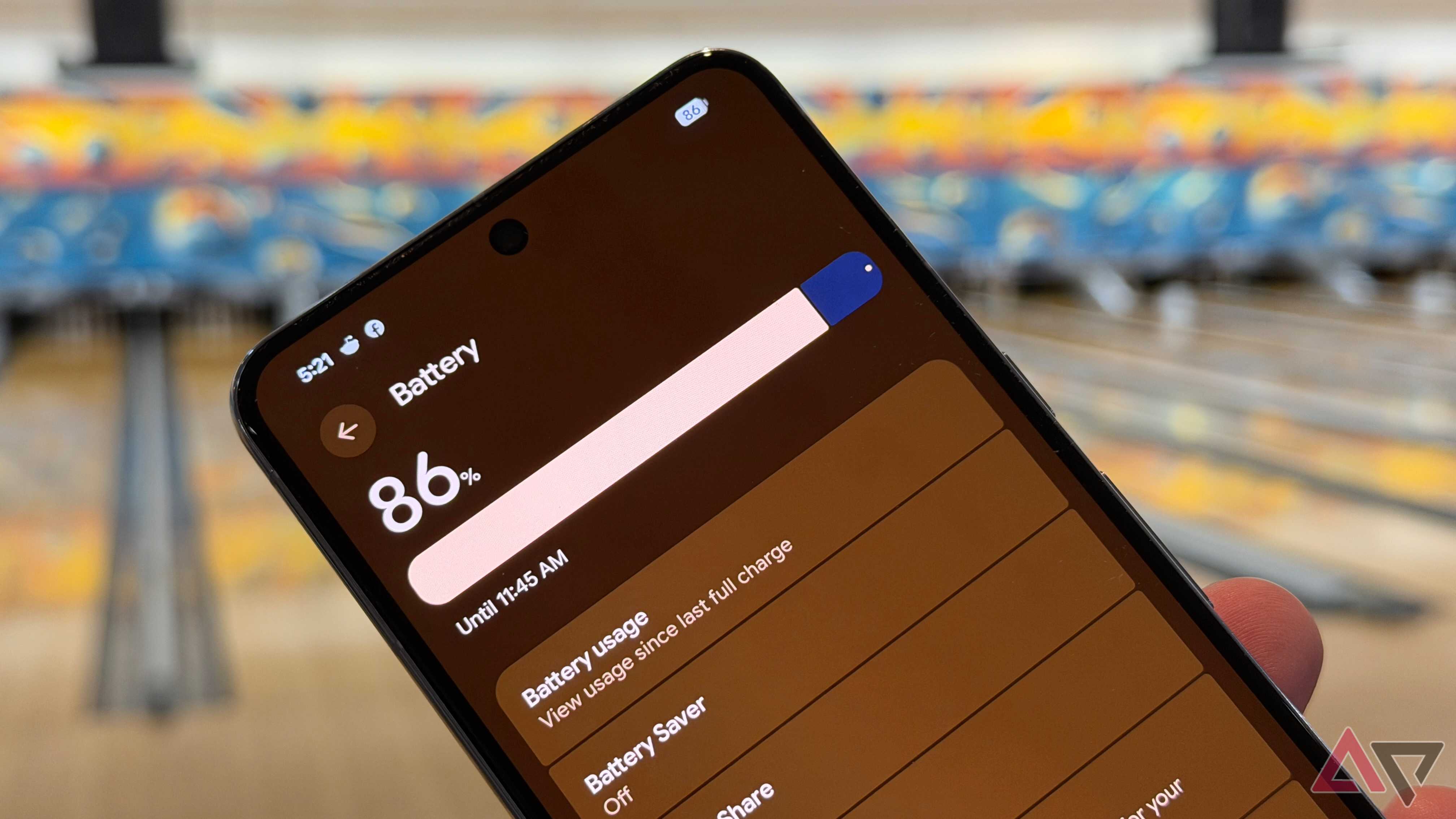 Battery settings shown on the Google Pixel 8 Pro