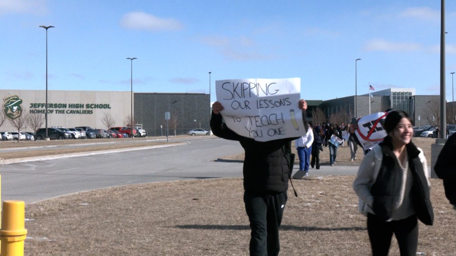 Students skip class to protest against ICE