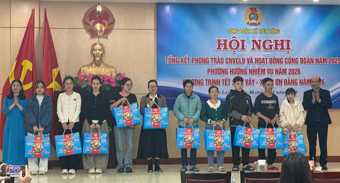 Tết sum vầy đến sớm với công nhân, lao động xã Tiên Lãng, Hải Phòng