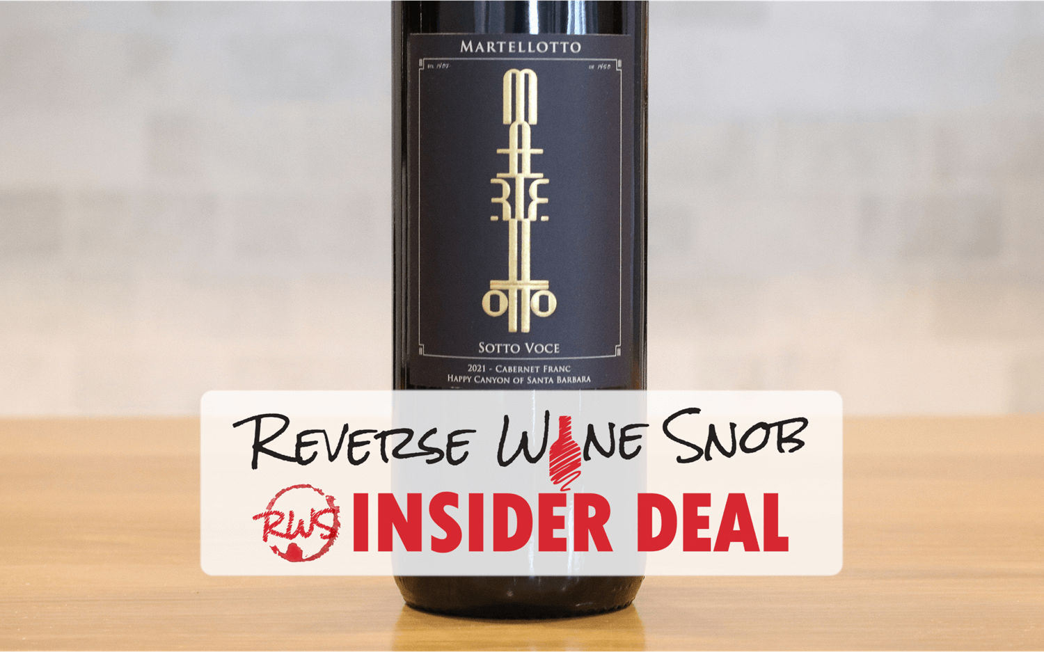 Insider deal! 69% off Martellotto Sotto Voce Cabernet Franc