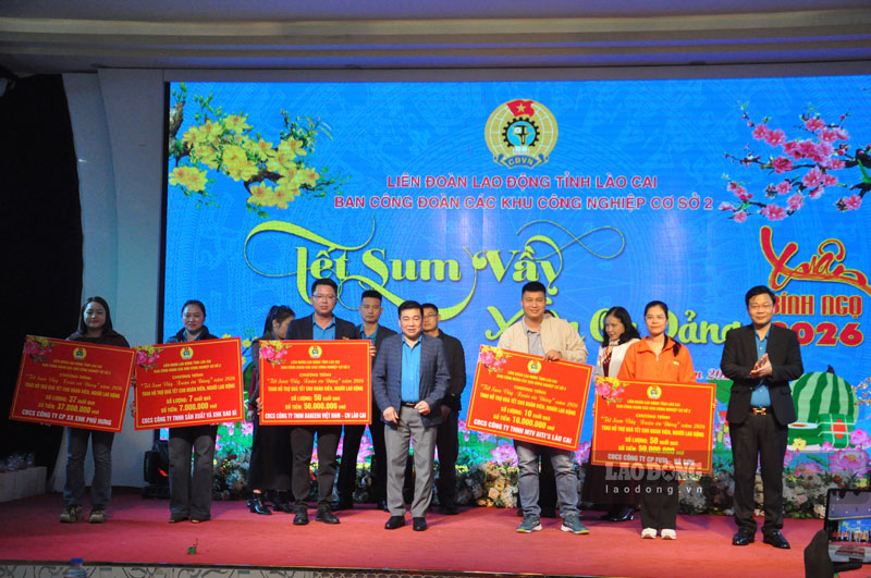 Công đoàn Lào Cai huy động hơn 700 triệu đồng chăm lo đoàn viên dịp Tết