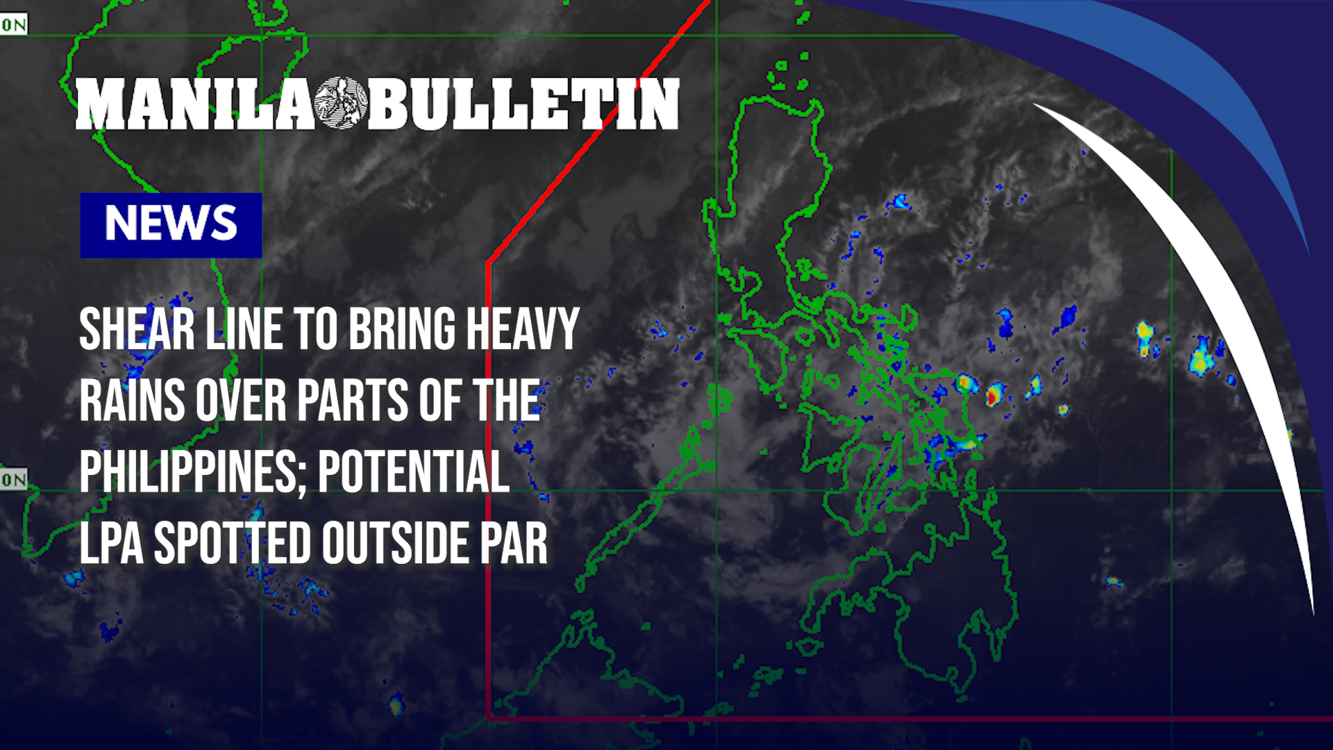 Shear line to bring heavy rains over parts of the Philippines ...