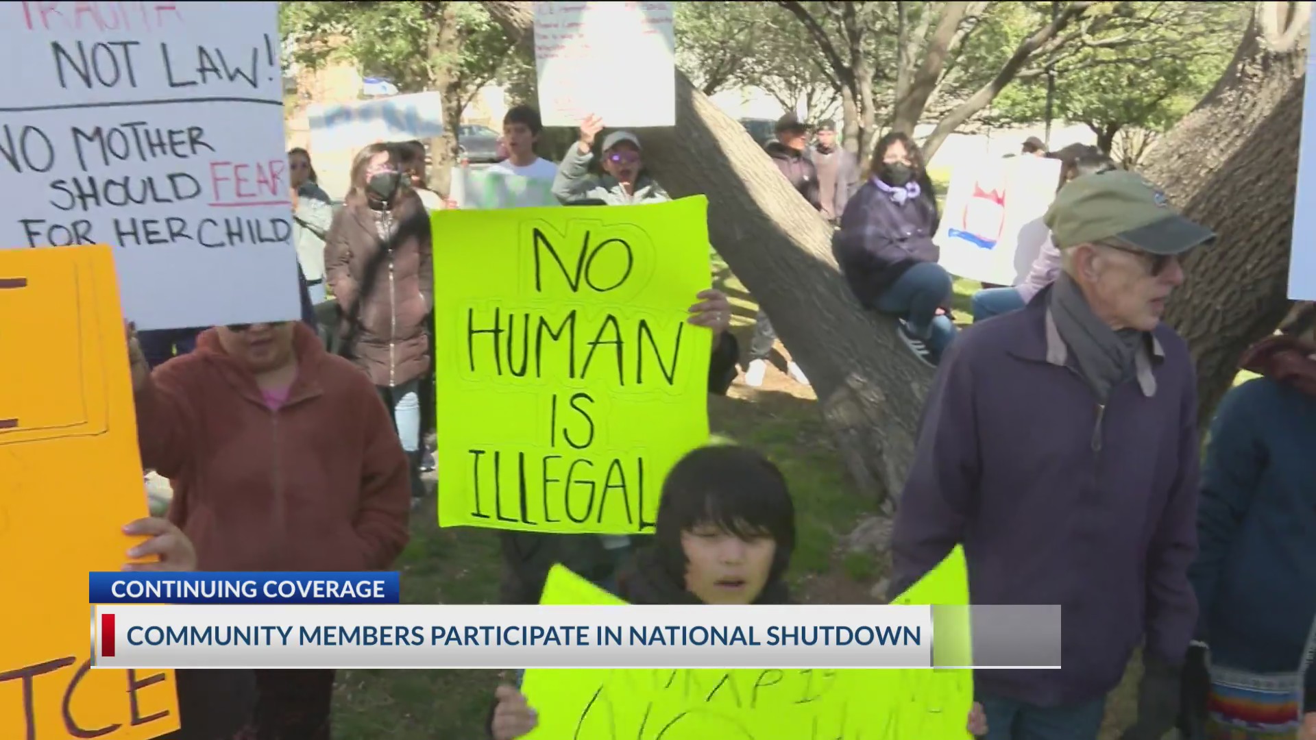 Borderland protest ICE in nationwide strike