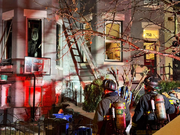 Woman in critical condition, 2 firefighters hurt in DC house fire