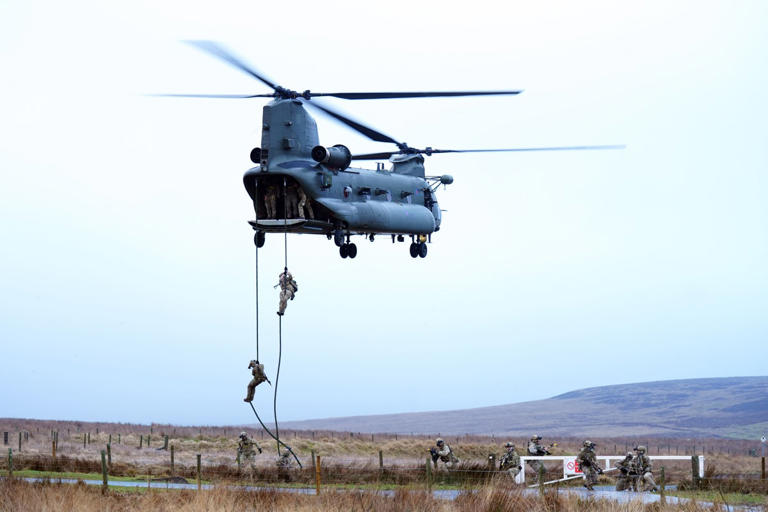 British troops on moorland exercise ahead of NATO special operations ...