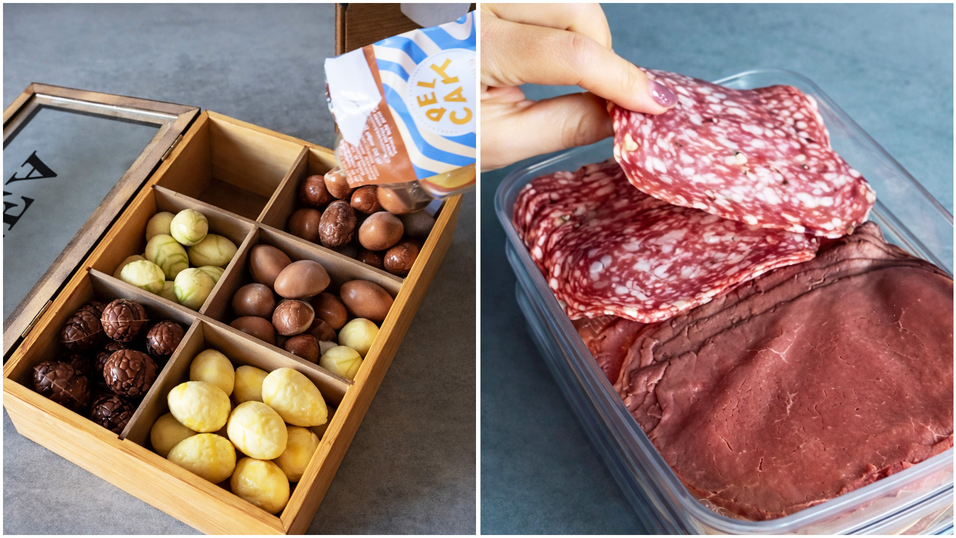 Organizing and restocking food storage