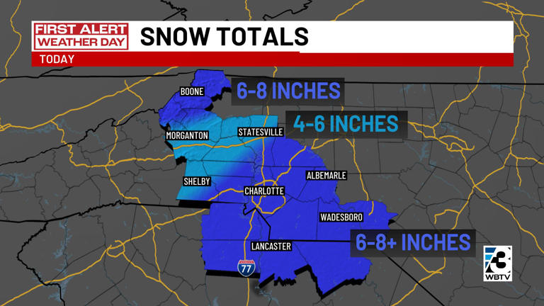 Live coverage: Tracking weekend Carolina snowstorm with WBTV First ...