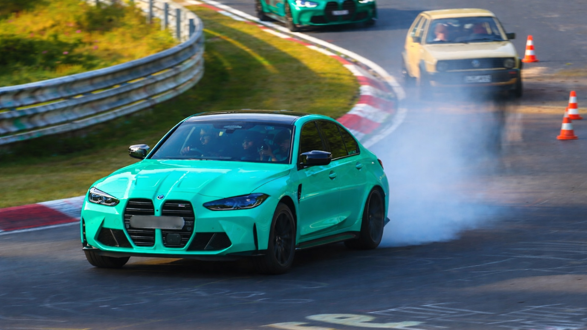 Risky overtakes and exciting moments at famed racing circuit