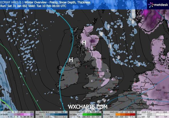 UK snow maps show 'blizzard' to hit as far south as Kent in -13C freeze