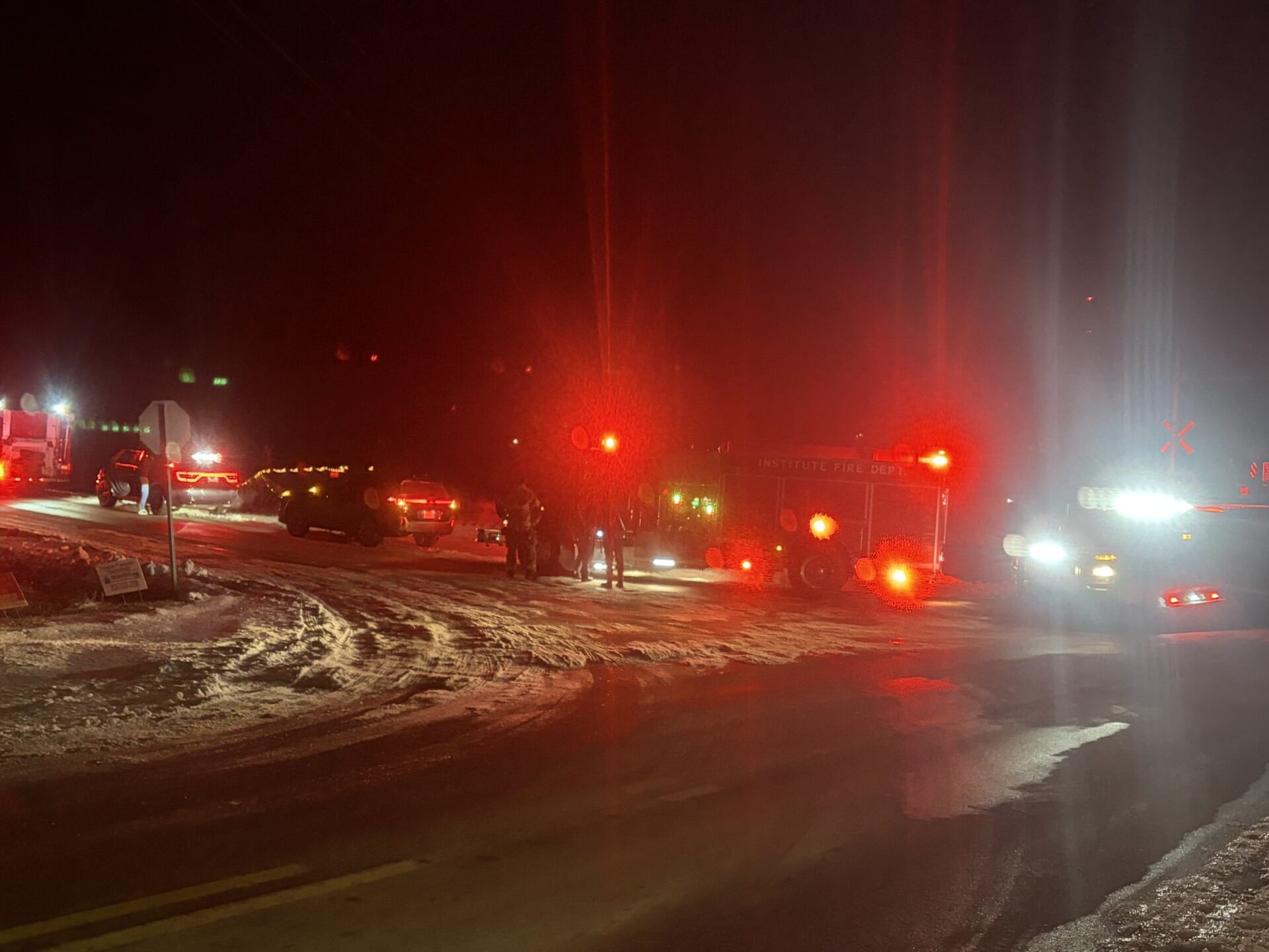 Firefighter taken to hospital after responding to house fire