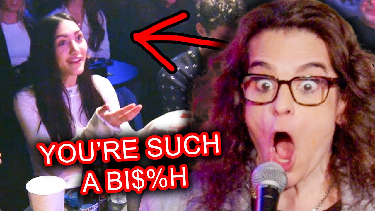Comedian calls out girl acting extremely rude onstage