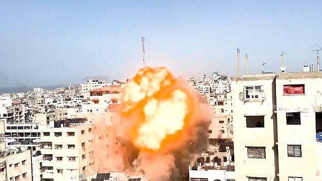 Israel air strikes Gaza City police station