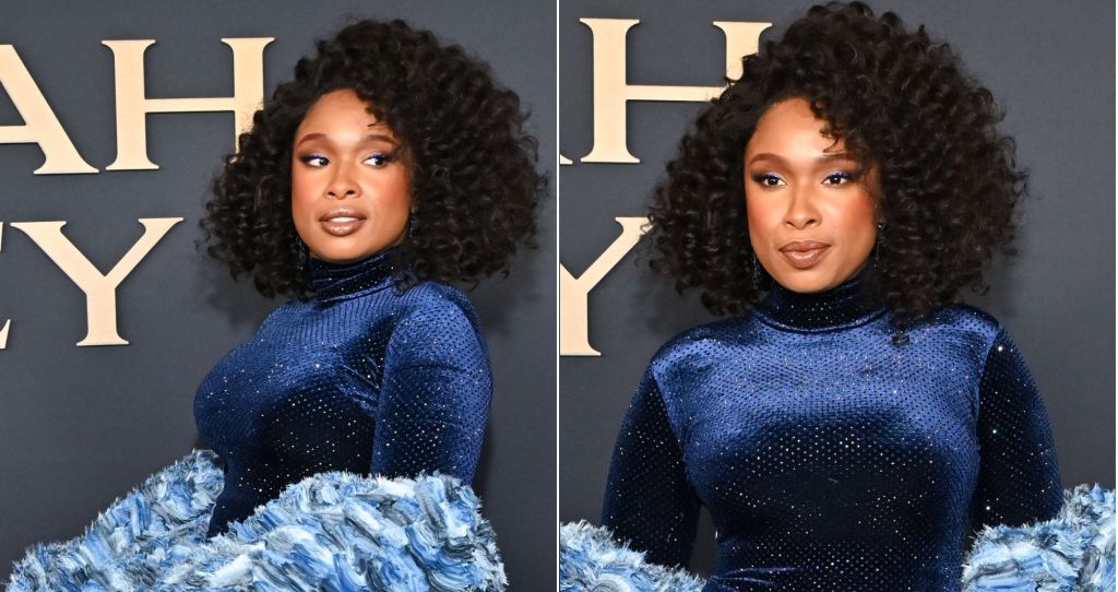 Jennifer Hudson turns up the volume in blue velvet Kilian Kerner at MusiCares