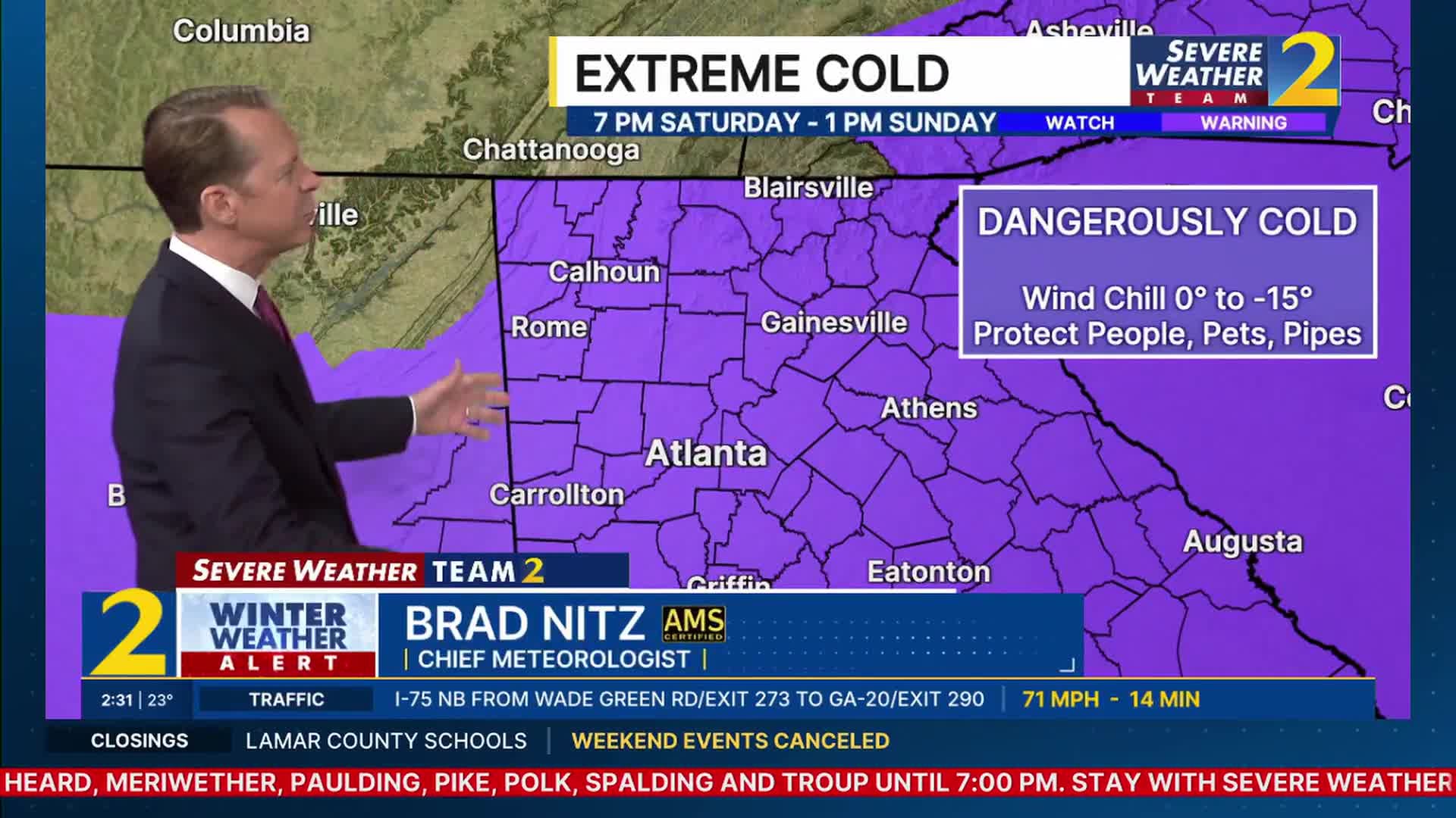 Accumulating snow, dangerously cold wind chills this weekend