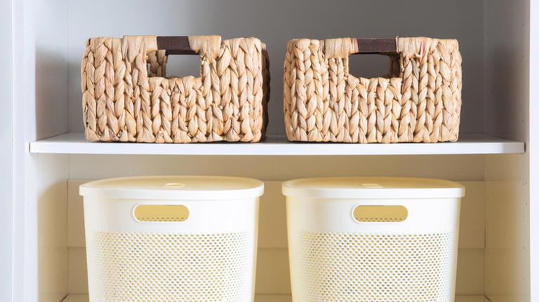 Say goodbye to the eyesore of cleaning supplies clutter with a DIY ...