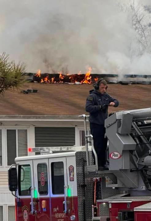 Six families displaced after apartment fire on Berger Place in Newport News