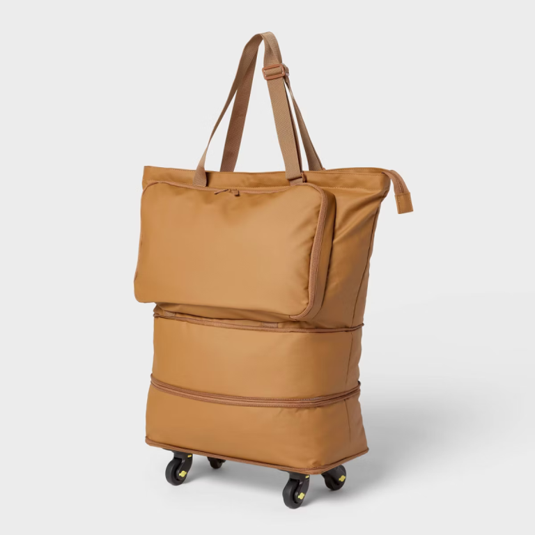 Target's new collapsible rolling tote: Ideal for overnight trips at ...