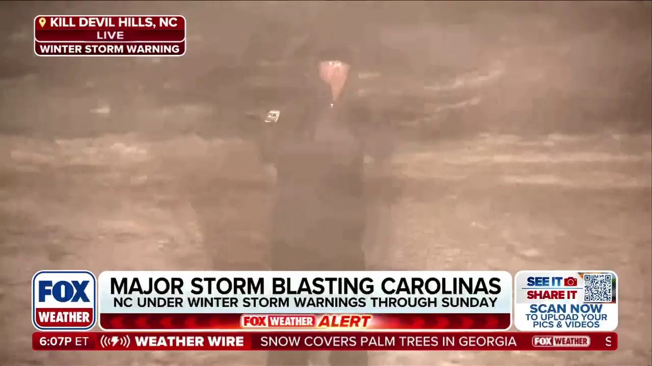 Major winter storm causes near-blizzard conditions in the Outer Banks
